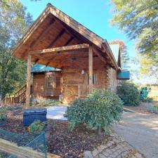 Log Home Surface Stripping And Staining In Jasper GA 50